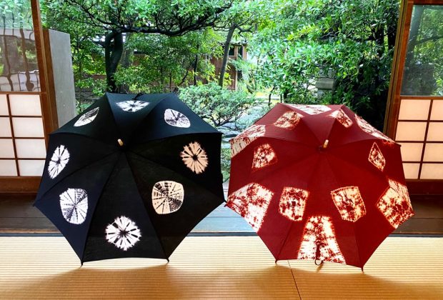 自分でデザインした図柄を伝統技法で絞る！有松絞日傘づくり 