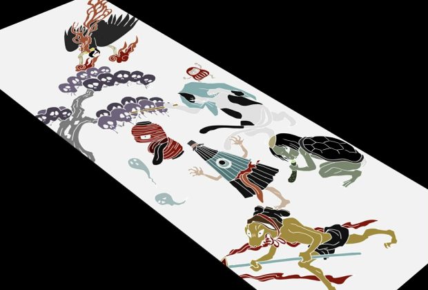 友禅染・岩倉】伝統工芸士直伝＆特別書き下ろし！真夏の「妖怪手ぬぐい